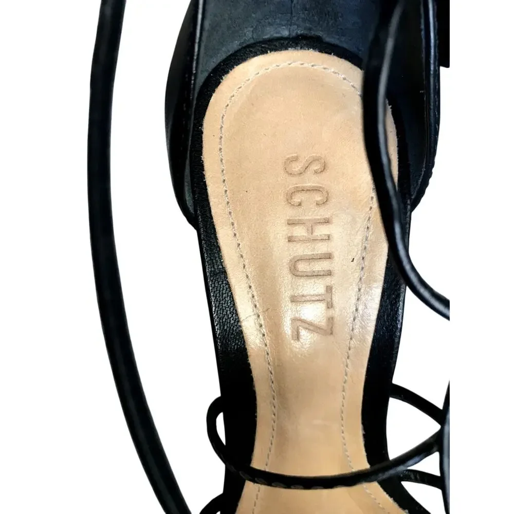 SCHUTZ strappy leather